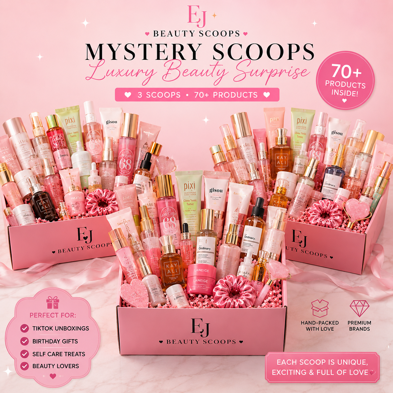 3 Beauty Scoops + 3 free gifts