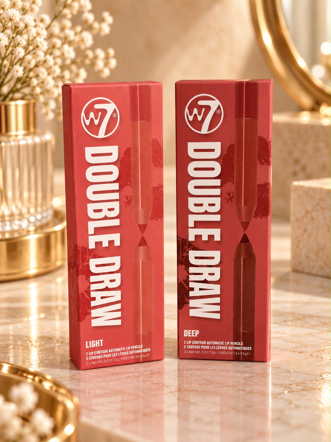 W7 Double Draw Lip Countour Duo Liners Kit
