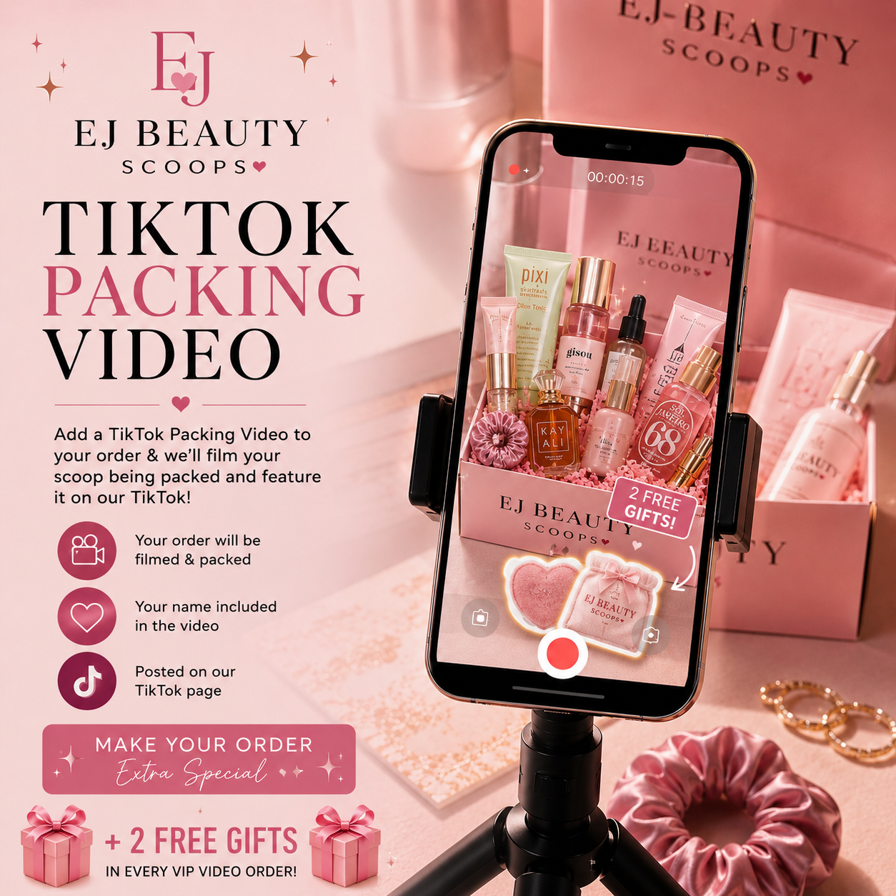 VIP Packing Video with 2 free gifts